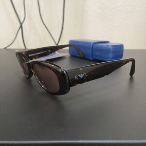 Emporio Armani Tortoiseshell Brown Rectangular Sunglasses